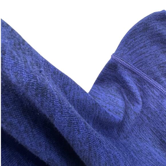 Athleta Pullover Hoodie Women M Dolman Sleeve Heathered Purple Kangaroo Pocket - Picture 4 of 11